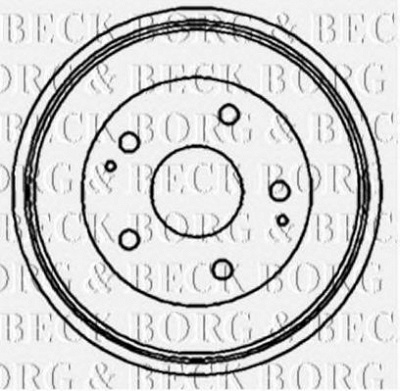 BORG & BECK bbr7147 -  Тормозной барабан